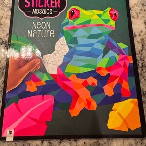 Vibrant Sticker Mosaics by number book